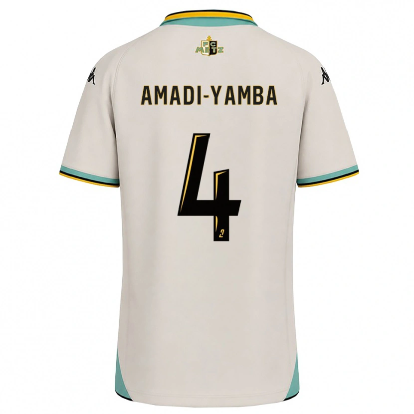 Danxen Criança Camisola Nelson Amadi-Yamba #4 Branco Floral Preto Alternativa 2026/27 Camisa Brasil
