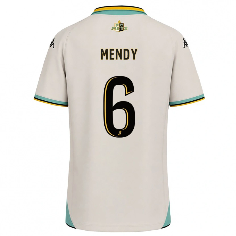 Danxen Criança Camisola Nampalys Mendy #6 Branco Floral Preto Alternativa 2026/27 Camisa Brasil