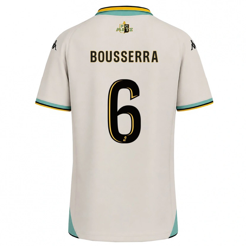Danxen Criança Camisola Yanis Bousserra #6 Branco Floral Preto Alternativa 2026/27 Camisa Brasil