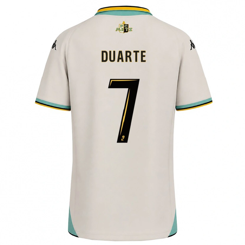 Danxen Criança Camisola Diego Duarte #7 Branco Floral Preto Alternativa 2026/27 Camisa Brasil