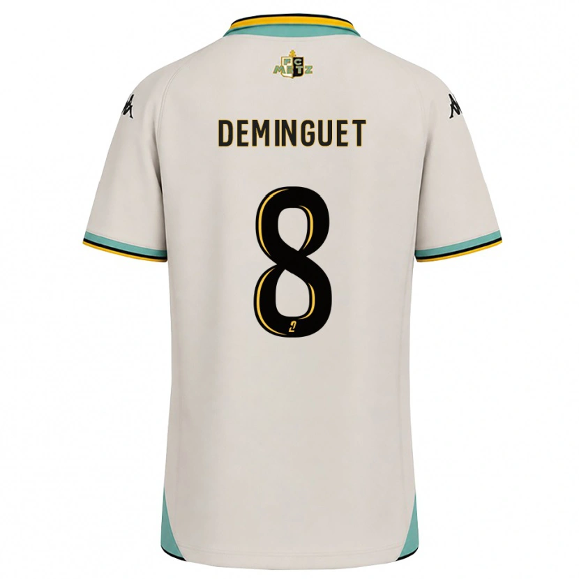 Danxen Criança Camisola Jessy Deminguet #8 Branco Floral Preto Alternativa 2026/27 Camisa Brasil