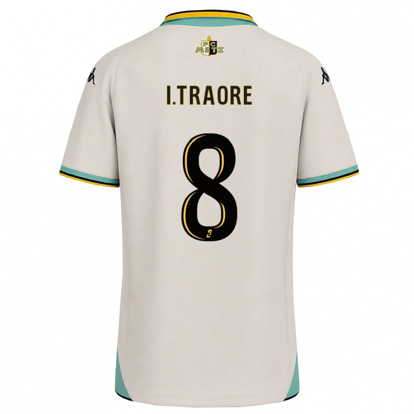 Danxen Criança Camisola Ismaël Traoré #8 Branco Floral Preto Alternativa 2026/27 Camisa Brasil