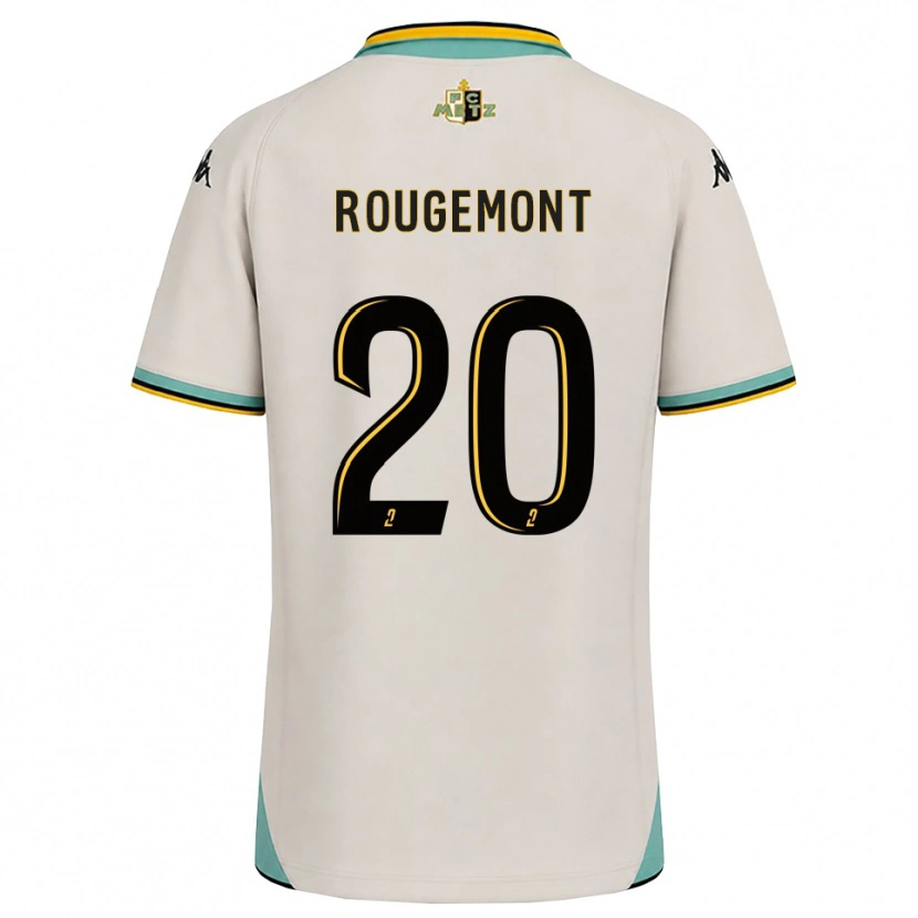 Danxen Criança Camisola Justine Rougemont #20 Branco Floral Preto Alternativa 2026/27 Camisa Brasil
