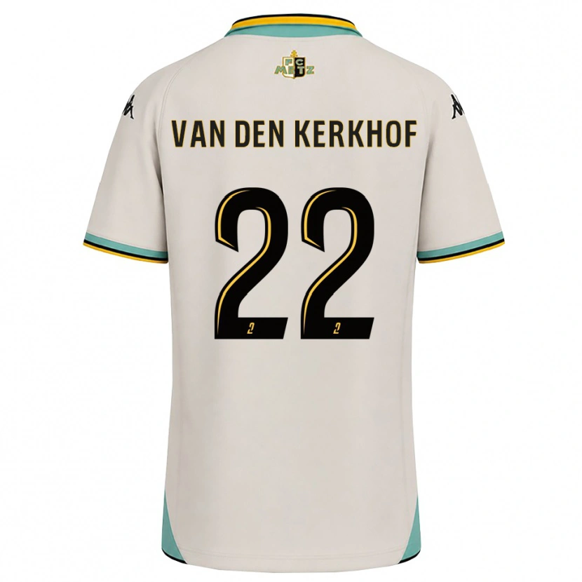 Danxen Criança Camisola Kevin Van Den Kerkhof #22 Branco Floral Preto Alternativa 2026/27 Camisa Brasil