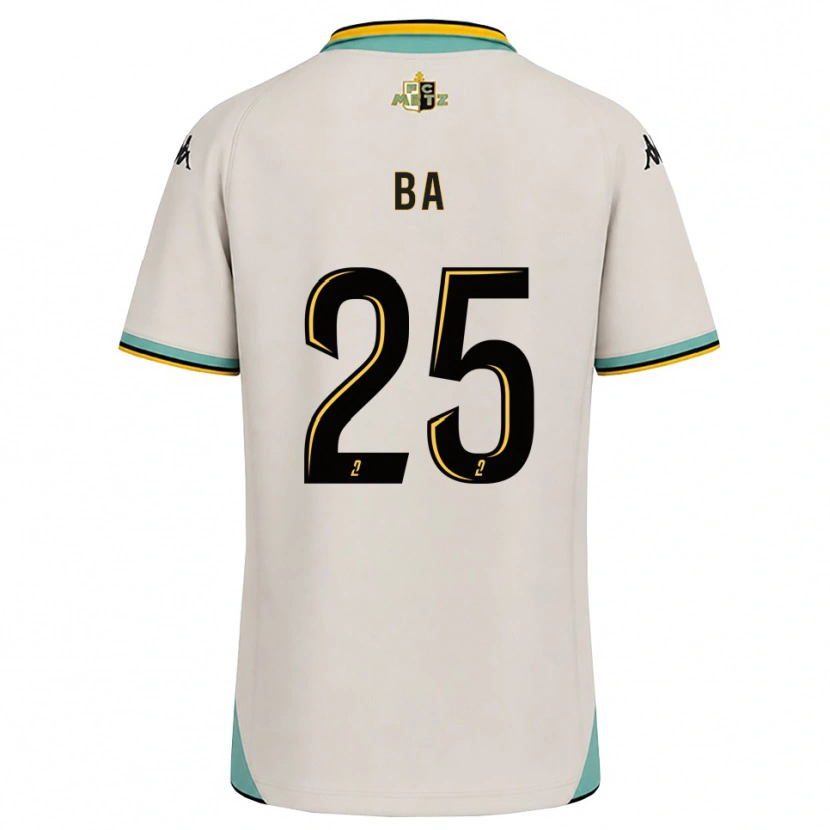 Danxen Criança Camisola Abdoulaye Ba #25 Branco Floral Preto Alternativa 2026/27 Camisa Brasil