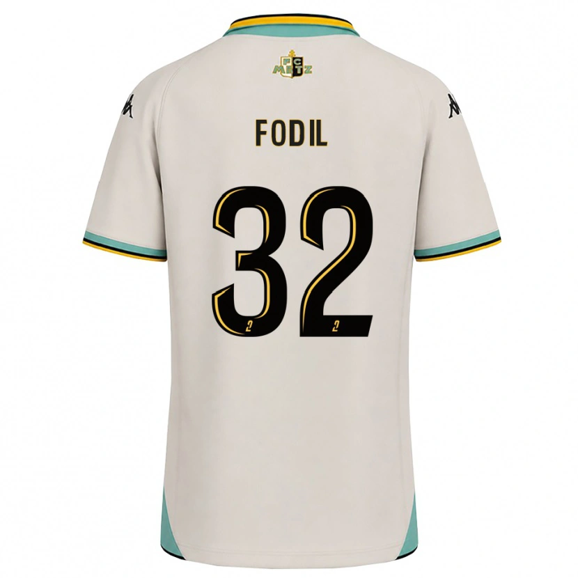 Danxen Criança Camisola Maria Fodil #32 Branco Floral Preto Alternativa 2026/27 Camisa Brasil