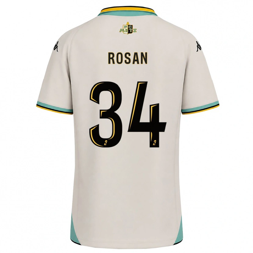 Danxen Criança Camisola Kaylia Rosan #34 Branco Floral Preto Alternativa 2026/27 Camisa Brasil