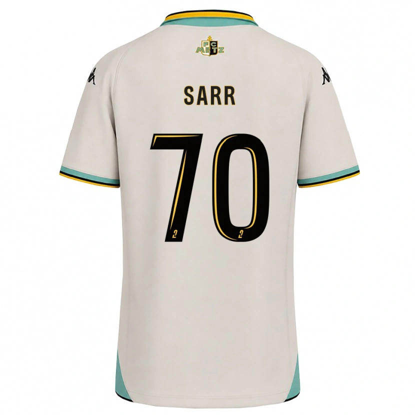 Danxen Criança Camisola Bouna Sarr #70 Branco Floral Preto Alternativa 2026/27 Camisa Brasil