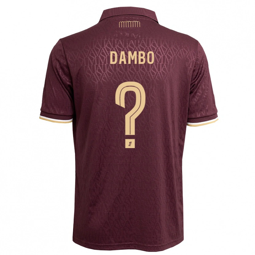 Danxen Criança Camisola Andreas Dambo #0 Marrom Areia De Castanha Alternativa 2026/27 Camisa Brasil