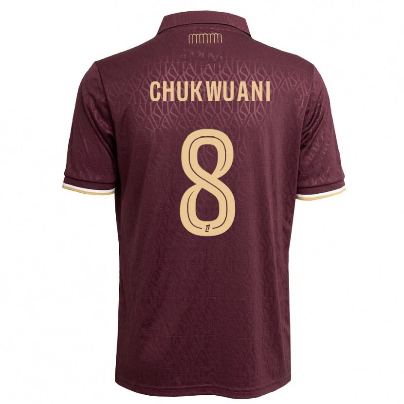 Danxen Criança Camisola Ekene Chukwuani #8 Marrom Areia De Castanha Alternativa 2026/27 Camisa Brasil