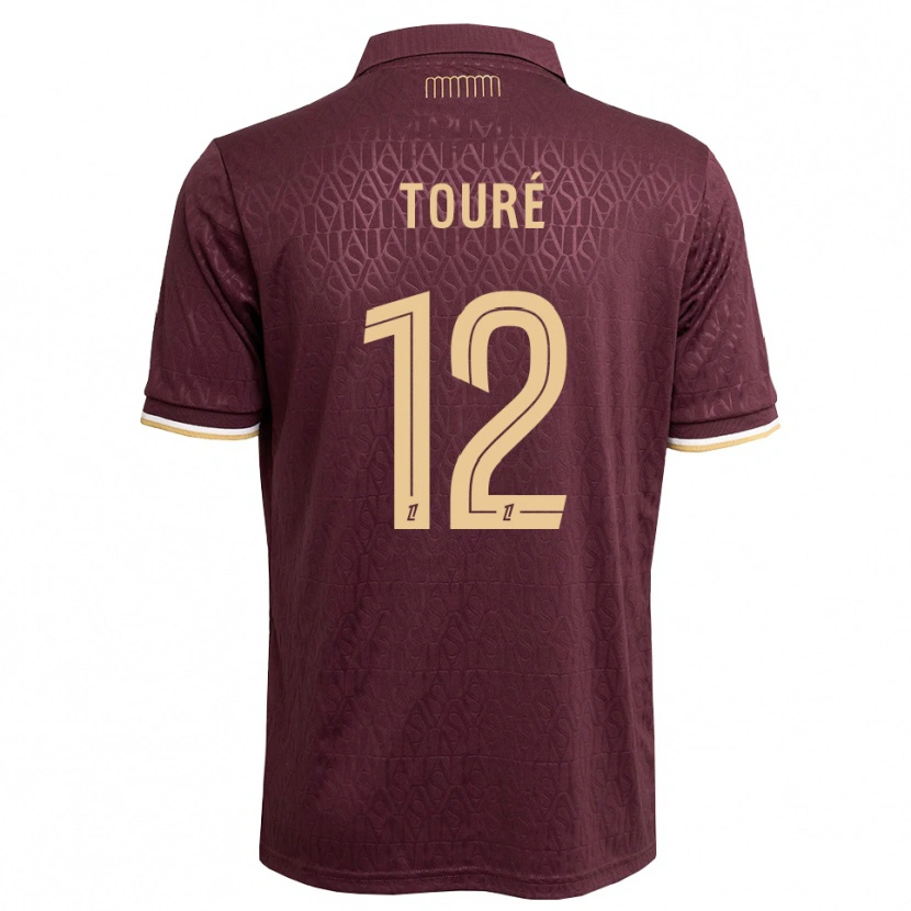 Danxen Criança Camisola Ilane Touré #12 Marrom Areia De Castanha Alternativa 2026/27 Camisa Brasil