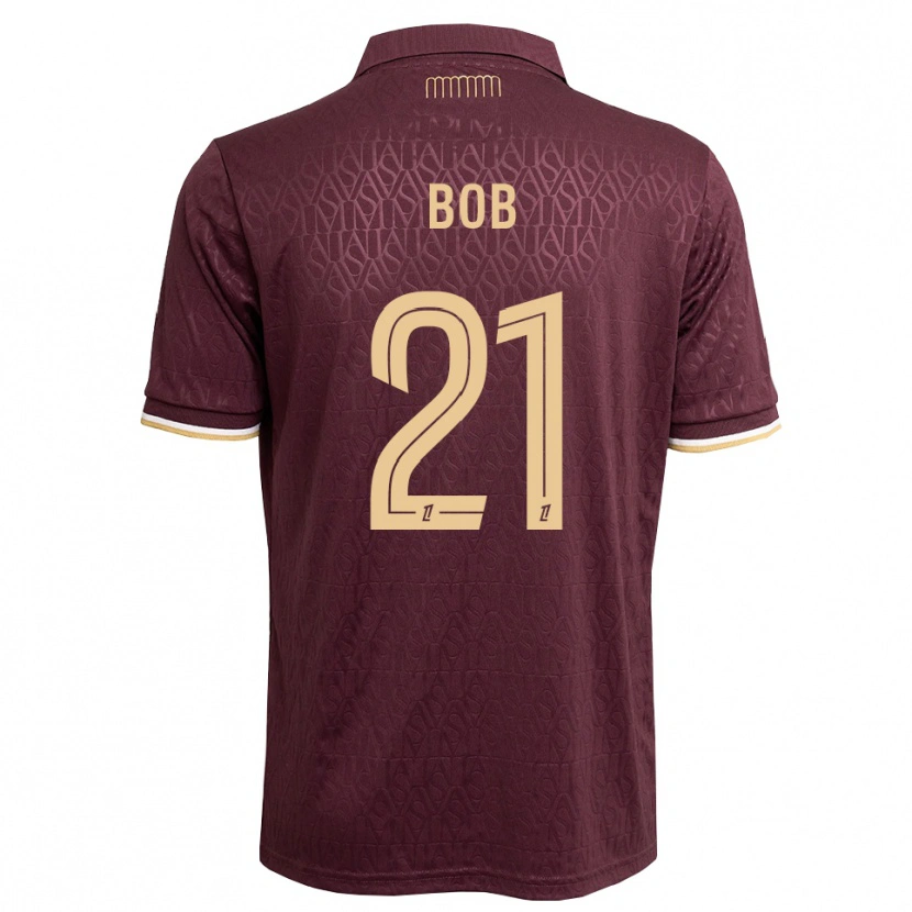Danxen Criança Camisola Mohamed Bob #21 Marrom Areia De Castanha Alternativa 2026/27 Camisa Brasil