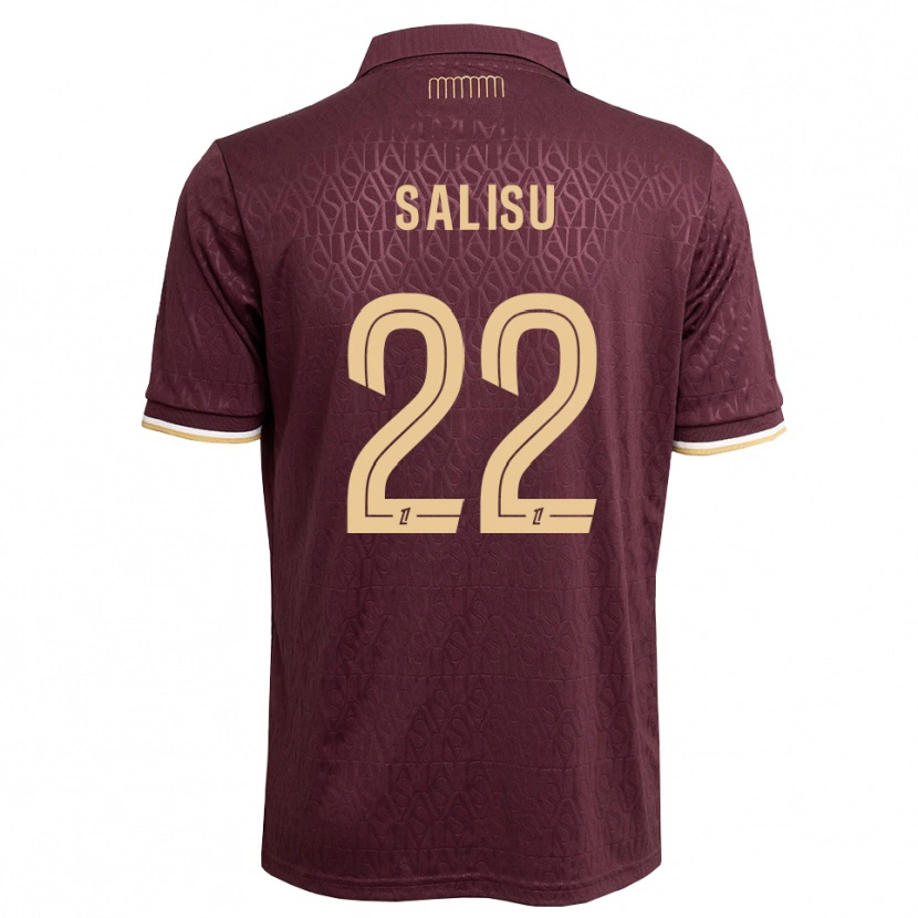 Danxen Criança Camisola Mohammed Salisu #22 Marrom Areia De Castanha Alternativa 2026/27 Camisa Brasil