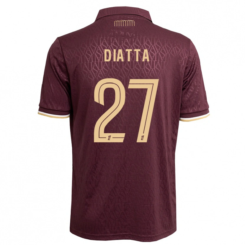 Danxen Criança Camisola Krépin Diatta #27 Marrom Areia De Castanha Alternativa 2026/27 Camisa Brasil