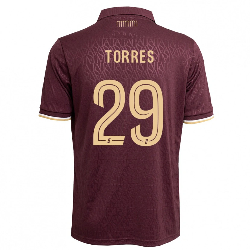 Danxen Criança Camisola Louis Torres #29 Marrom Areia De Castanha Alternativa 2026/27 Camisa Brasil