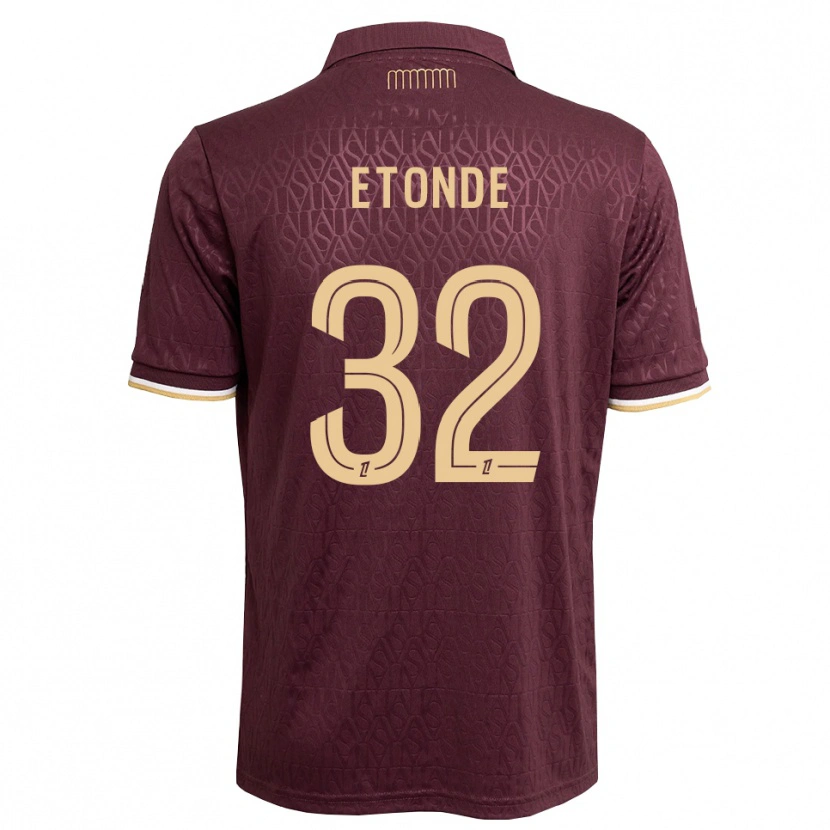 Danxen Criança Camisola Romaric Etonde #32 Marrom Areia De Castanha Alternativa 2026/27 Camisa Brasil