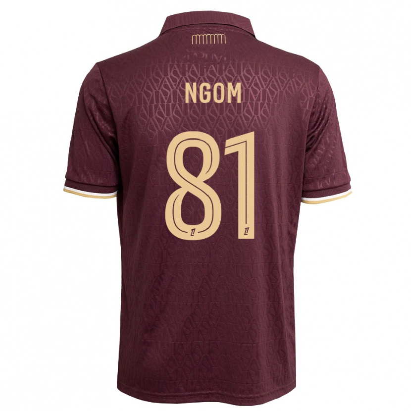 Danxen Criança Camisola Libasse Ngom #81 Marrom Areia De Castanha Alternativa 2026/27 Camisa Brasil