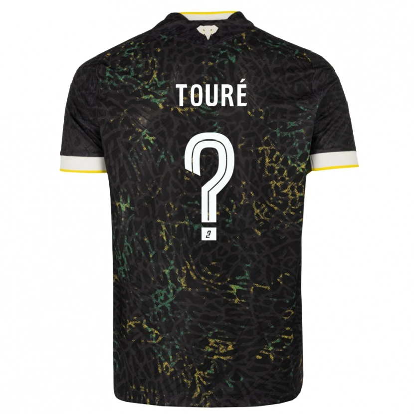 Danxen Criança Camisola Sankoumba Touré #0 Preto Branco Amarelo Alternativa 2026/27 Camisa Brasil