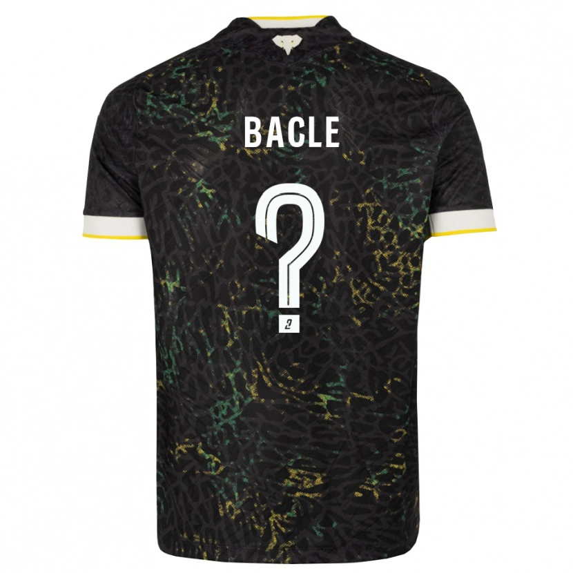 Danxen Criança Camisola Thomas Bacle #0 Preto Branco Amarelo Alternativa 2026/27 Camisa Brasil