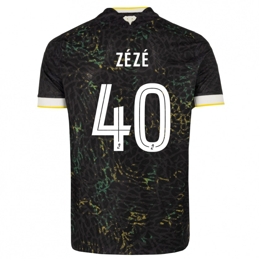 Danxen Criança Camisola Yanel Zézé #40 Preto Branco Amarelo Alternativa 2026/27 Camisa Brasil
