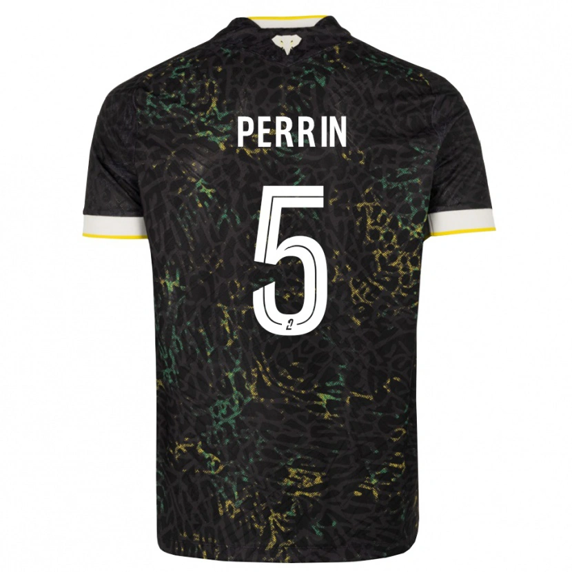 Danxen Criança Camisola Lucas Perrin #5 Preto Branco Amarelo Alternativa 2026/27 Camisa Brasil