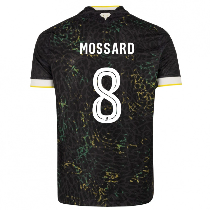 Danxen Criança Camisola Juliette Mossard #8 Preto Branco Amarelo Alternativa 2026/27 Camisa Brasil