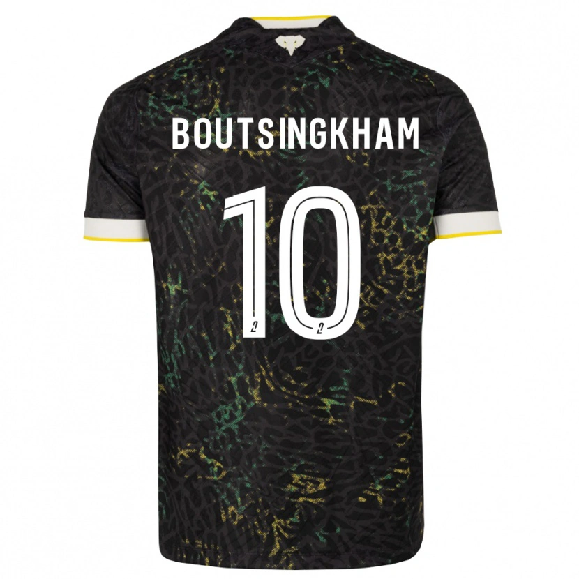 Danxen Criança Camisola Hugo Boutsingkham #10 Preto Branco Amarelo Alternativa 2026/27 Camisa Brasil