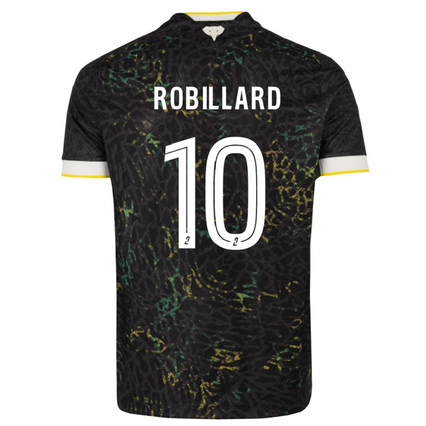 Danxen Criança Camisola Camille Robillard #10 Preto Branco Amarelo Alternativa 2026/27 Camisa Brasil