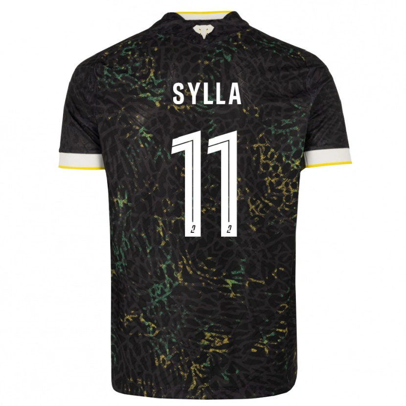 Danxen Criança Camisola Karamoko Sylla #11 Preto Branco Amarelo Alternativa 2026/27 Camisa Brasil