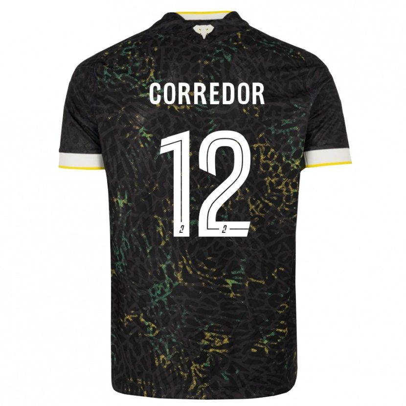 Danxen Criança Camisola Killian Corredor #12 Preto Branco Amarelo Alternativa 2026/27 Camisa Brasil