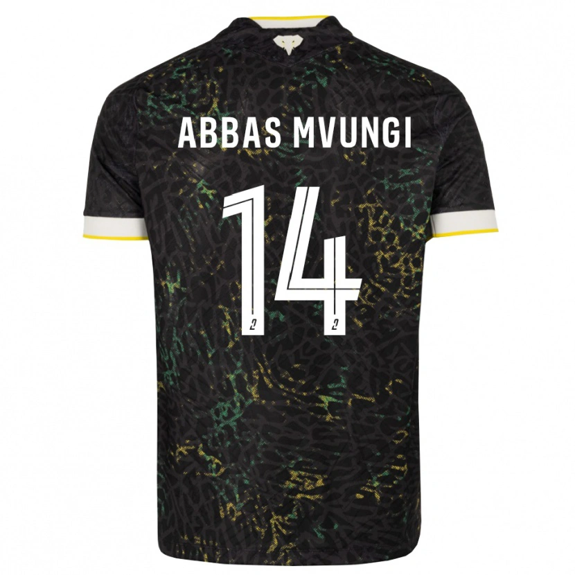 Danxen Criança Camisola Omar Abbas Mvungi #14 Preto Branco Amarelo Alternativa 2026/27 Camisa Brasil