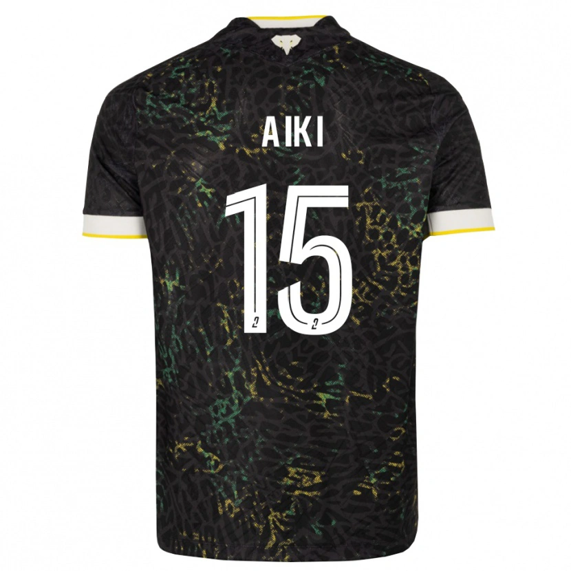 Danxen Criança Camisola Amed Aiki #15 Preto Branco Amarelo Alternativa 2026/27 Camisa Brasil