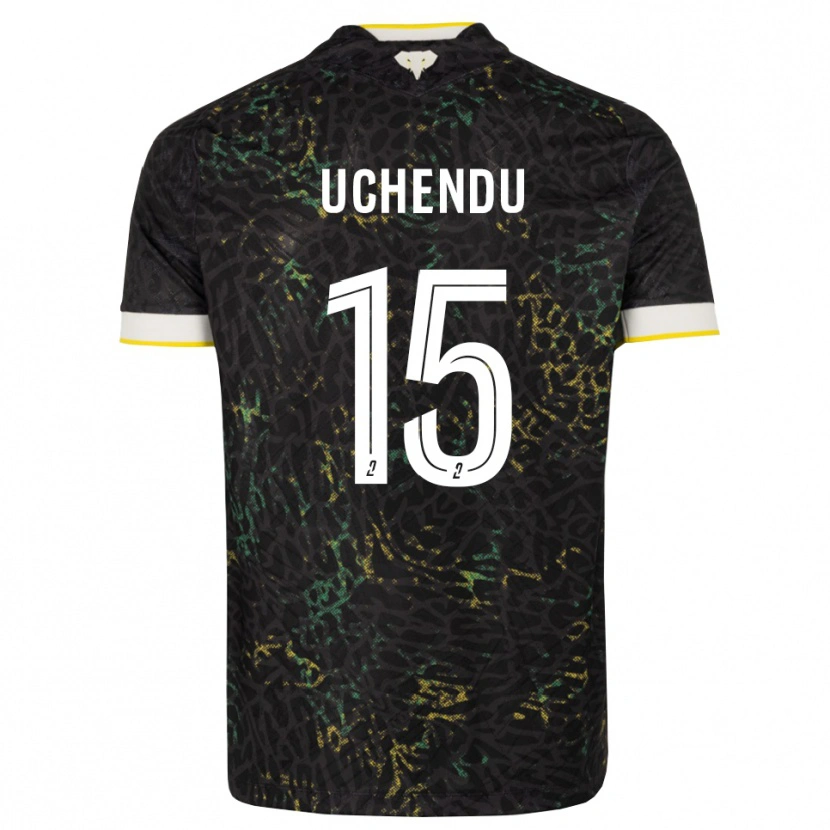 Danxen Criança Camisola Chinaza Uchendu #15 Preto Branco Amarelo Alternativa 2026/27 Camisa Brasil