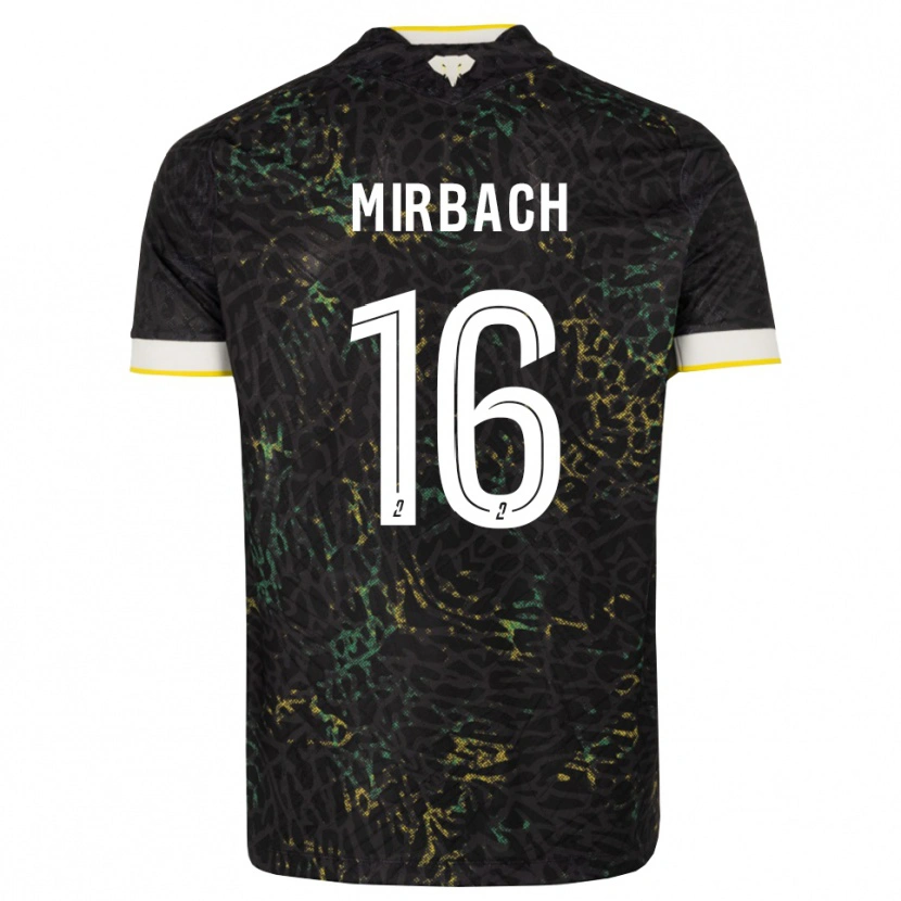 Danxen Criança Camisola Alexis Mirbach #16 Preto Branco Amarelo Alternativa 2026/27 Camisa Brasil