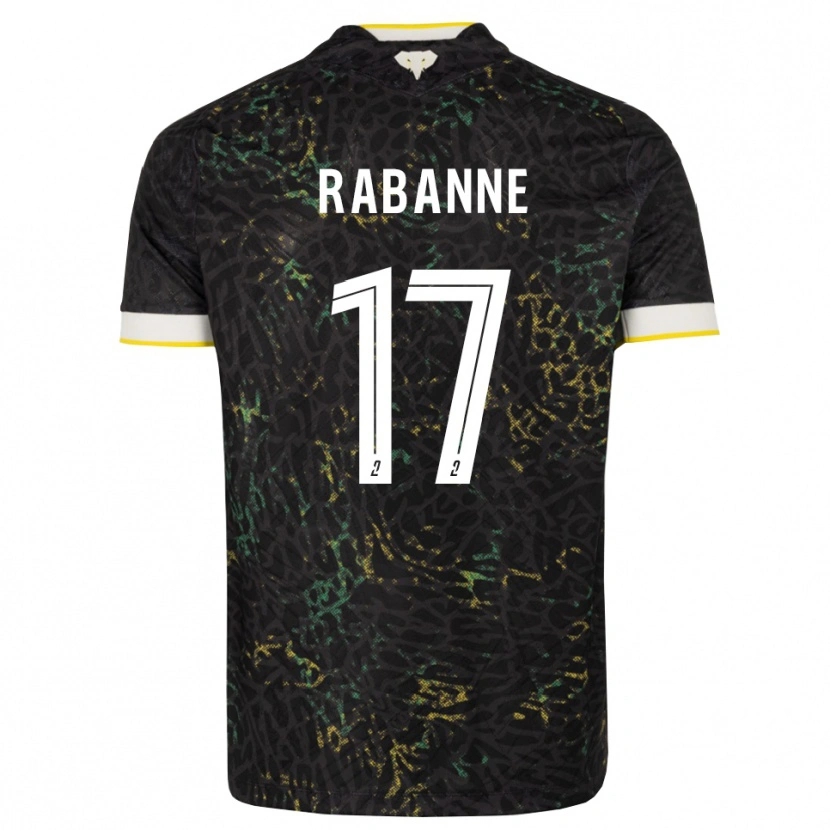 Danxen Criança Camisola Julie Rabanne #17 Preto Branco Amarelo Alternativa 2026/27 Camisa Brasil