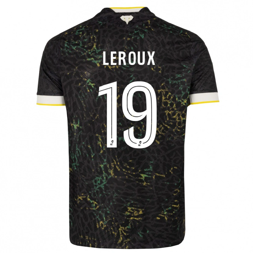Danxen Criança Camisola Louis Leroux #19 Preto Branco Amarelo Alternativa 2026/27 Camisa Brasil