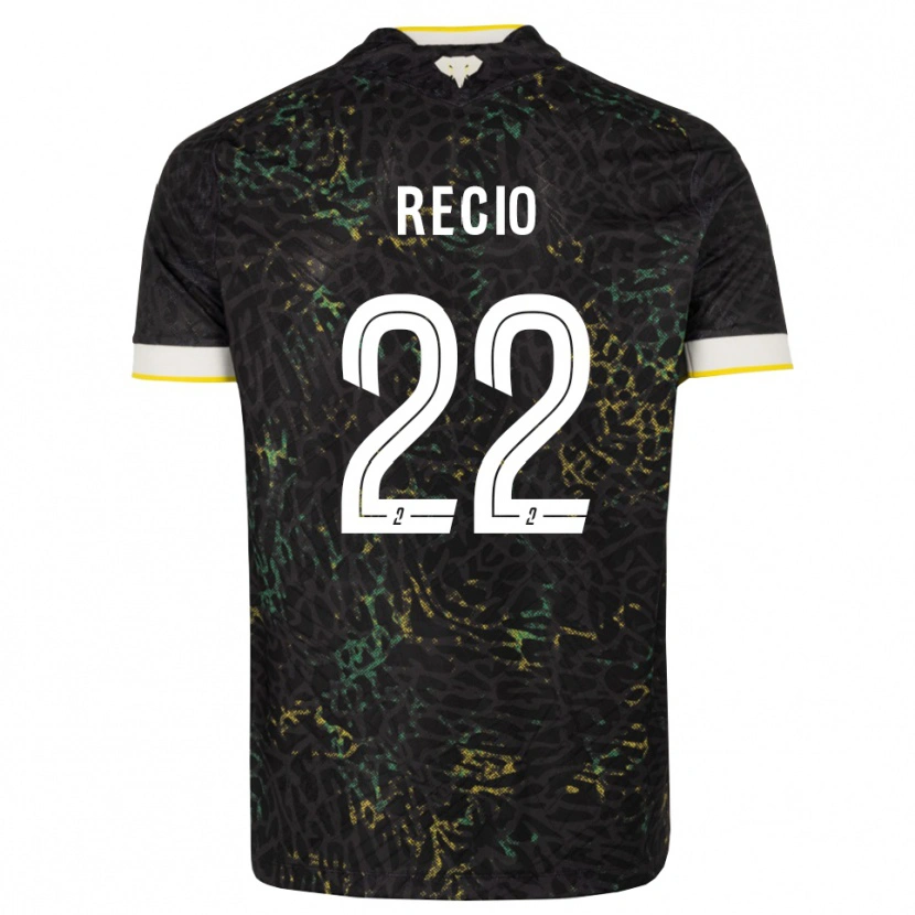 Danxen Criança Camisola Andrea Recio #22 Preto Branco Amarelo Alternativa 2026/27 Camisa Brasil