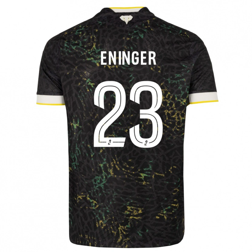Danxen Criança Camisola Thelma Eninger #23 Preto Branco Amarelo Alternativa 2026/27 Camisa Brasil