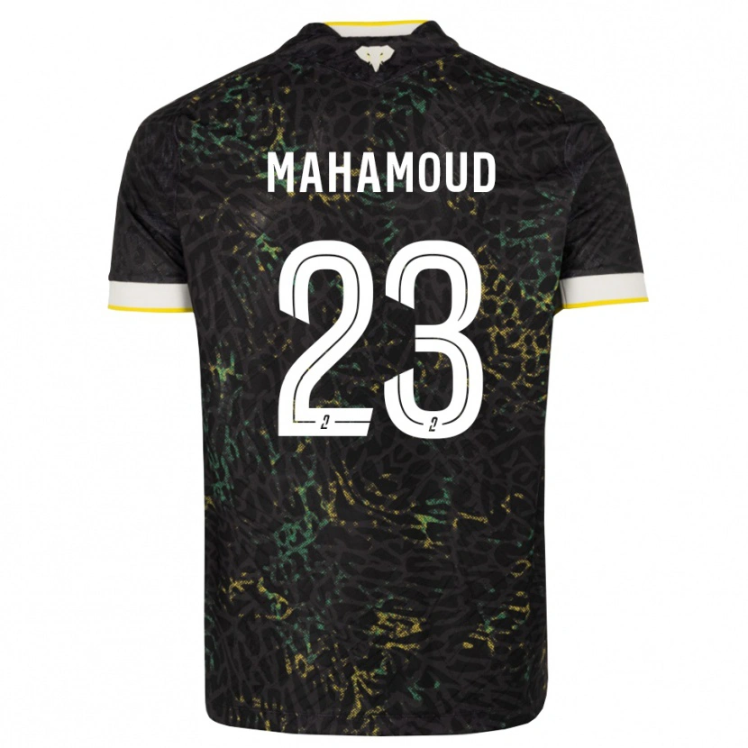 Danxen Criança Camisola Adel Mahamoud #23 Preto Branco Amarelo Alternativa 2026/27 Camisa Brasil