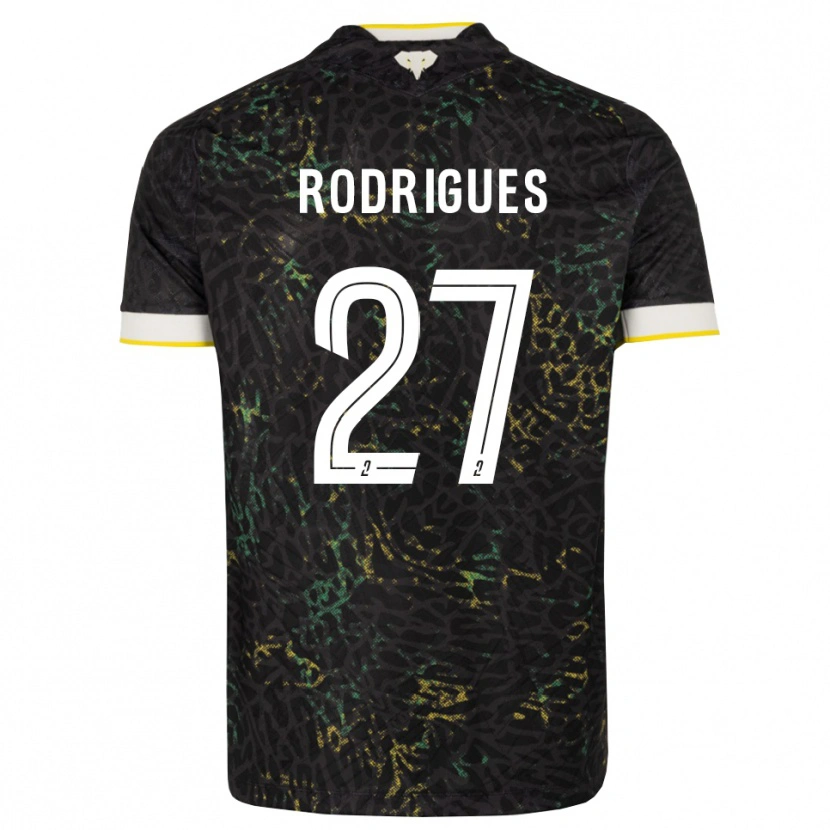 Danxen Criança Camisola Nelly Rodrigues #27 Preto Branco Amarelo Alternativa 2026/27 Camisa Brasil