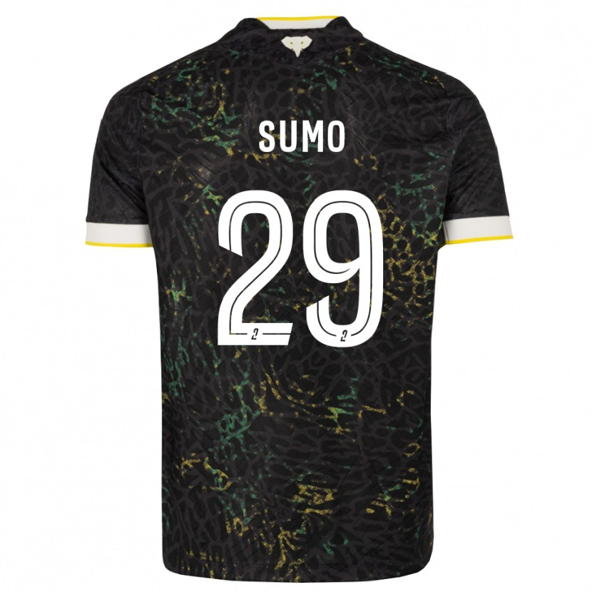 Danxen Criança Camisola Eva Sumo #29 Preto Branco Amarelo Alternativa 2026/27 Camisa Brasil