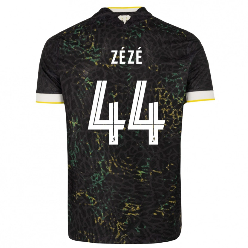 Danxen Criança Camisola Nathan Zézé #44 Preto Branco Amarelo Alternativa 2026/27 Camisa Brasil