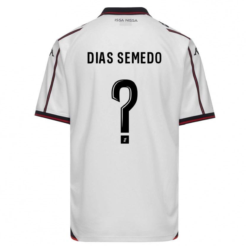 Danxen Criança Camisola Samuel Dias Semedo #0 Preto Branco Alternativa 2026/27 Camisa Brasil