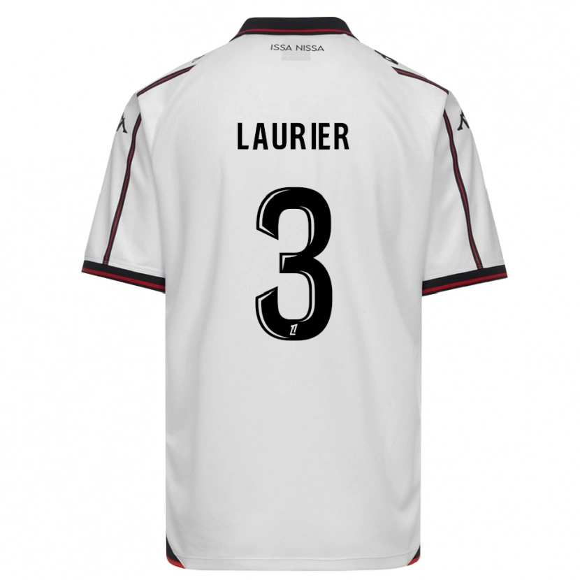Danxen Criança Camisola Estelle Laurier #3 Preto Branco Alternativa 2026/27 Camisa Brasil