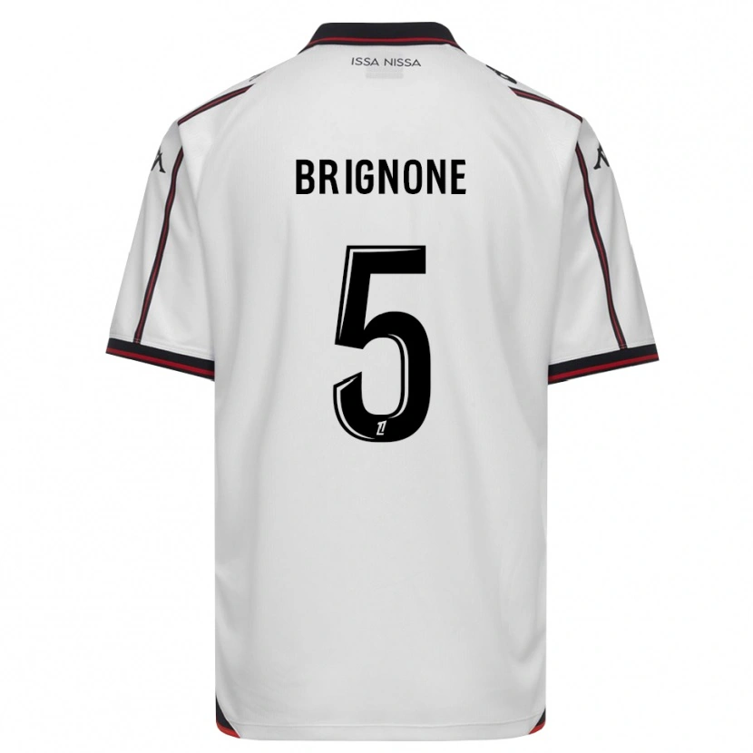 Danxen Criança Camisola Kenzo Brignone #5 Preto Branco Alternativa 2026/27 Camisa Brasil