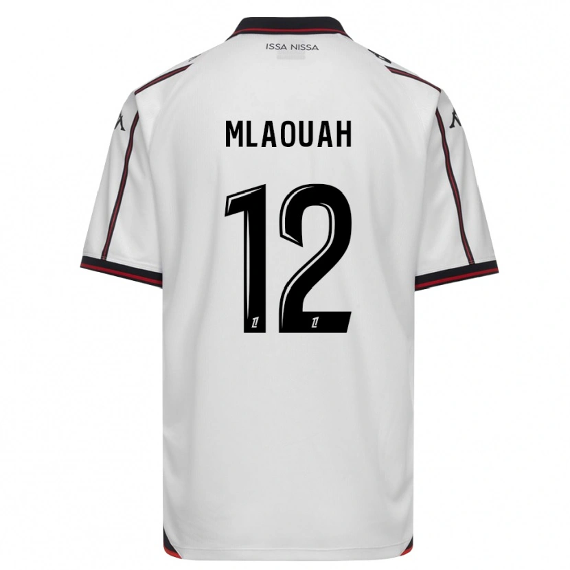 Danxen Criança Camisola Sofiane Mlaouah #12 Preto Branco Alternativa 2026/27 Camisa Brasil
