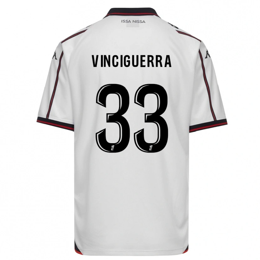 Danxen Criança Camisola Pauline Vinciguerra #33 Preto Branco Alternativa 2026/27 Camisa Brasil