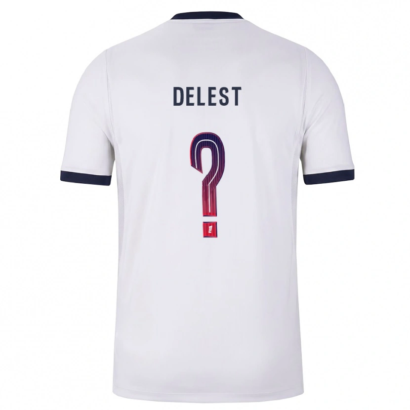 Danxen Criança Camisola Shadyl Delest #0 Branco Preto Vermelho Alternativa 2026/27 Camisa Brasil