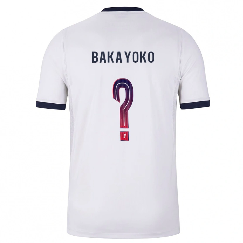Danxen Criança Camisola Ibrahim Bakayoko #0 Branco Preto Vermelho Alternativa 2026/27 Camisa Brasil