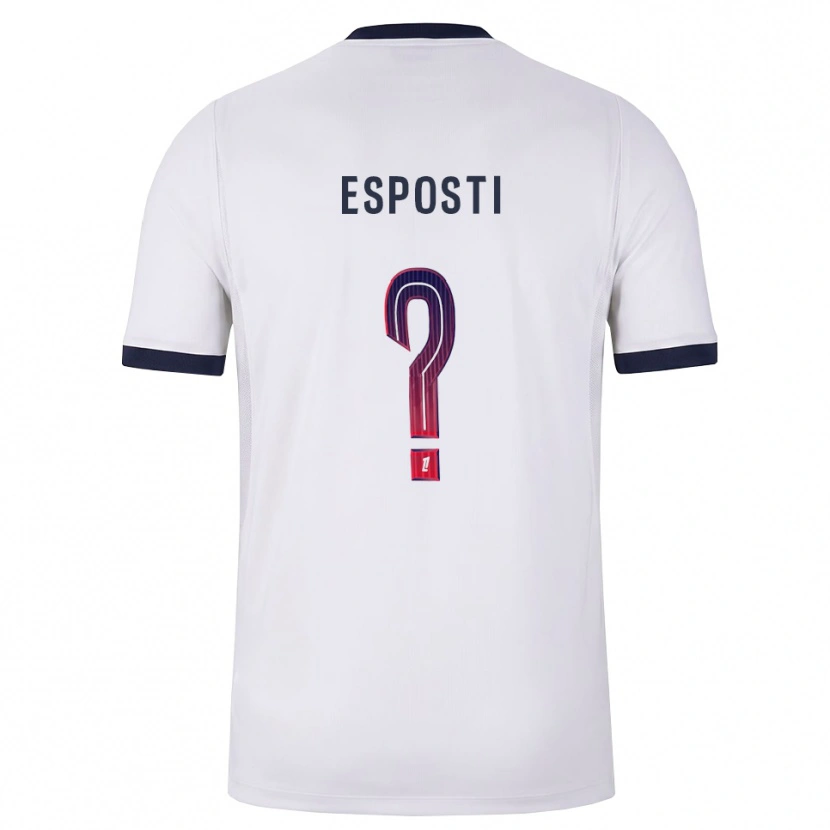 Danxen Criança Camisola Ines Degli Esposti #0 Branco Preto Vermelho Alternativa 2026/27 Camisa Brasil
